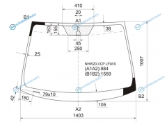 NHW20-VCP LFWX Стекло лобовое TOYOTA PRIUS NHW20 03-11