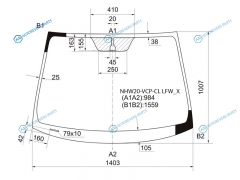 SPG-NHW20-VCP-CL LFWX Стекло лобовое TOYOTA PRIUS NHW20 03-11