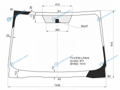 TY-CP30 LFWX Стекло лобовое TOYOTA RACTIS 10-16SUBARU TREZIA 5D 11-16