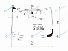 NCP10 LFWX Стекло лобовое TOYOTA RACTIS NCP10 05-10