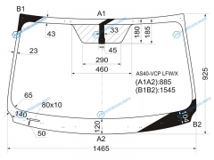 AS40-VCP LFWX Стекло лобовое TOYOTA RAV4 C4 13-19