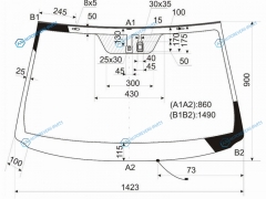 56101-42370 Стекло лобовое TOYOTA RAV4 III CA3 05-12