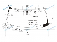 FW02849 LFWX Стекло лобовое TOYOTA RUMIONSCION XB 07-15