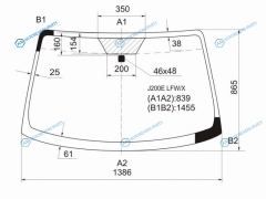 J200E LFWX Стекло лобовое TOYOTA RUSHDAIHATSU TERIOSBE-GO 06-