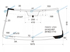 FW02721 LFWX Стекло лобовое TOYOTA SEQUOIATUNDRA PICKUP 07-