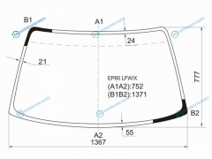 EP80 LFWX Стекло лобовое TOYOTA STARLET 35D HBK 90-96