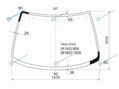 YR40 LFWX Стекло лобовое TOYOTA TOWNACE NOAHLITEACE 96-07