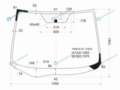 YR90-R-CP LFWX Стекло лобовое TOYOTA VOXYNOAH 07-14