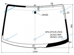 SPG-CP10-R LFWX Стекло лобовое TOYOTA YARIS VERSOFUNCARGO 99-05