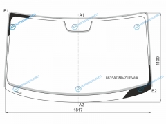 8635AGNIVZ LFWX Стекло лобовое VOLKSWAGEN CRAFTERMAN TGE 17-
