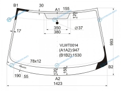 VLWT0014 Стекло лобовое VOLKSWAGEN GOLF V 35D HBK 05-08GOLF VI 8-12
