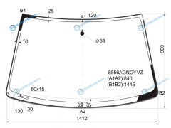 8556AGNGYVZ Стекло лобовое VOLKSWAGEN PASSAT B5 45D 96-05SKODA SUPERB 02-08