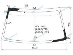 GOL LFWX Стекло лобовое VOLKSWAGEN POINTER 35D HBK 03-06