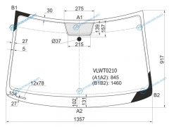 VLWT0210 Стекло лобовое VOLKSWAGEN POLO V 35D HBK 09-4D SED 15-