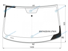8597AGSVW LFWX Стекло лобовое VOLKSWAGEN SCIROCCO 08-15