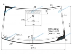 8595AGSVZ Стекло лобовое VOLKSWAGEN TIGUAN 07-16