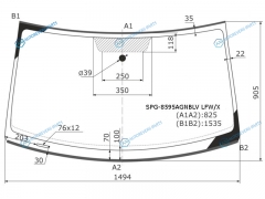 SPG-8595AGNBLV LFWX Стекло лобовое VOLKSWAGEN TIGUAN 07-16