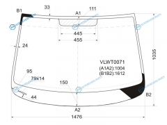 VLWT0071 Стекло лобовое VOLKSWAGEN TOURAN 03-10