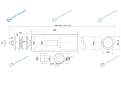 ST-1-51630-053-2 Амортизатор FR ISUZU TRUCK CXKCXZ 80- (10 тонн) LH=RH
