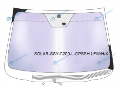 SOLAR-SSY-C200-L-CPSSH LFWHX Стекло лобовое атермальное с обогревом щеток + дд SSANGYONG KORANDO 11-ACTYON 11- (Solar-X защита о