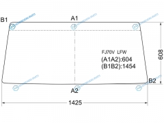 FJ70V LFW Стекло лобовое в резинку TOYOTA LAND CRUISER PRADO J7 87- выпускается до сих пор