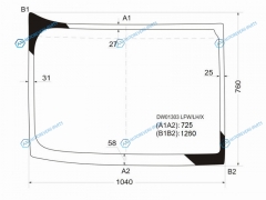 DW01303 LFWLHX Стекло лобовое левая половинка FREIGHTLINER FLC CORONADOCENTURY CLASS C112120COLUMBIA 97-07