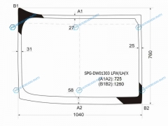 SPG-DW01303 LFWLHX Стекло лобовое левая половинка FREIGHTLINER FLC CORONADOCENTURY CLASS C112120COLUMBIA 97-07