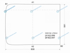 DW01164 LFWLH Стекло лобовое левая половинка KENWORTH TRUCK CONVENTIONAL CAB C500800 91-