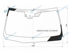 GRS210-R-CSA-1Z LFWHX Стекло лобовое с дд + камера антенна TOYOTA CROWN S21 15-18