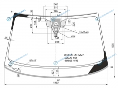 8633AGACMVZ Стекло лобовое с камерой + дд AUDI A5 CPESPORTBACK 17-