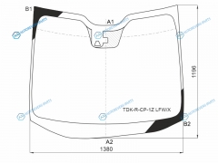 TDK-R-CP-1Z LFWX Стекло лобовое с камерой HONDA FREED GB 17-