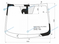 NI-E12-R-C-1Z LFWX Стекло лобовое с камерой NISSAN NOTE 5D HBK 13-17