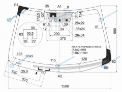KIA-K7-L-VCPSSSH LFWHX Стекло лобовое с обогревом щеток + дд +дз камера KIA CADENZAK7 4D 10-