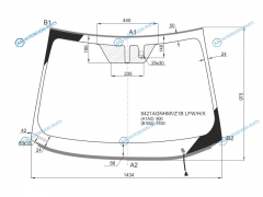 8421AGNHMVZ1B LFWHX Стекло лобовое с обогревом щеток + дд TOYOTA C-HR 16-