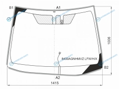 8430AGNHMVZ LFWHX Стекло лобовое с обогревом щеток + дд TOYOTA COROLLA 19-