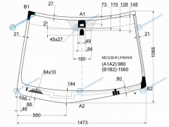 MCU30-R LFWHX Стекло лобовое с обогревом щеток + дд TOYOTA HARRIER U3 03-13