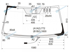 SPG-FJ200-L-VCPSH LFWHX Стекло лобовое с обогревом щеток + дд TOYOTA LAND CRUISERLEXUS LX570 07-15