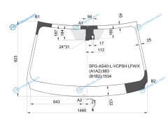 SPG-AS40-L-VCPSH LFWX Стекло лобовое с обогревом щеток + дд TOYOTA RAV4 C4 13-19