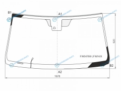 FW04769 LFWHX Стекло лобовое с обогревом щеток + камера TOYOTA SEQUOIATUNDRA PICKUP 19-