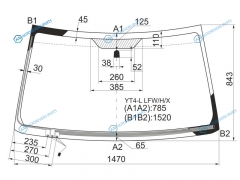 YT4-L LFWHX Стекло лобовое с обогревом щеток SUZUKI ESCUDOGRAND VITARA SUV 35D 05-15