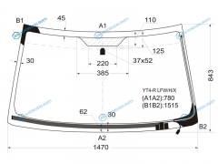YT4-R LFWHX Стекло лобовое с обогревом щеток SUZUKI ESCUDOGRAND VITARA SUV 35D 05-15