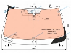 8612AGNHMVZ95 LFWWX Стекло лобовое с полным обогревом + дд (сборка Калуга Мексика) VOLKSWAGEN JETTA 4D SED 15-18