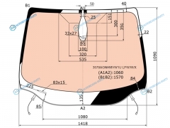 3578AGNHMVW1U LFWWX Стекло лобовое с полным обогревом + дд FORD FOCUS III 45D 12-19