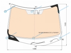 8416AGNHIMVZ1E LFWWX Стекло лобовое с полным обогревом + дд LEXUS RX 16-