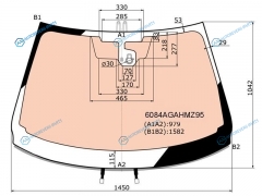6084AGAHMZ95 Стекло лобовое с полным обогревом + дд NISSAN QASHQAI 18-