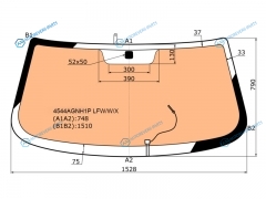 4544AGNH1P LFWWX Стекло лобовое с полным обогревом CHEVROLET NIVA 02-19
