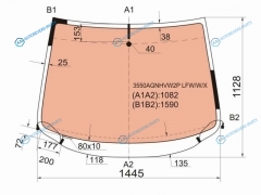 3550AGNHVW2P LFWWX Стекло лобовое с полным обогревом FORD GALAXY 95-06VOLKSWAGEN SHARAN 95-09