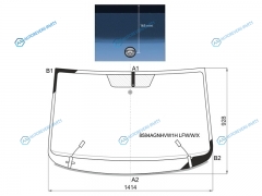8584AGNHVW1H LFWWX Стекло лобовое с полным обогревом VOLKSWAGEN PASSAT B6B7 45D 07-15