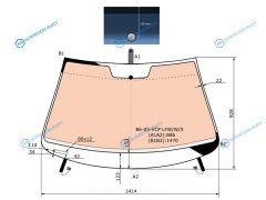 B6-05-VCP LFWWX Стекло лобовое с полным обогревом VOLKSWAGEN PASSAT B6-B7 45D 05-15