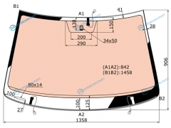 SPG-8603AGNHVW1U LFWWX Стекло лобовое с полным обогревом VOLKSWAGEN POLO SEDAN 10-15